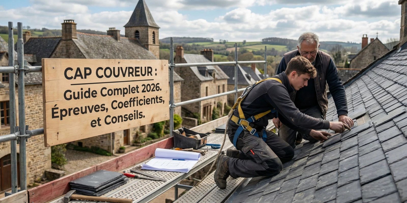 Épreuves du CAP Couvreur : Guide Complet 2026 avec Coefficients et Conseils